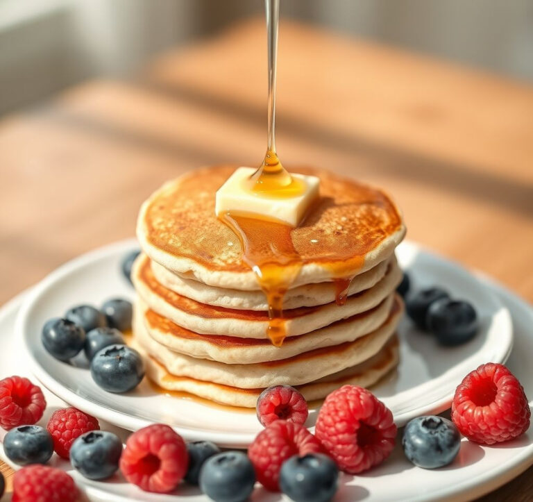 The Best Low Carb Recipe for Breakfast: Fluffy Almond Flour Pancakes